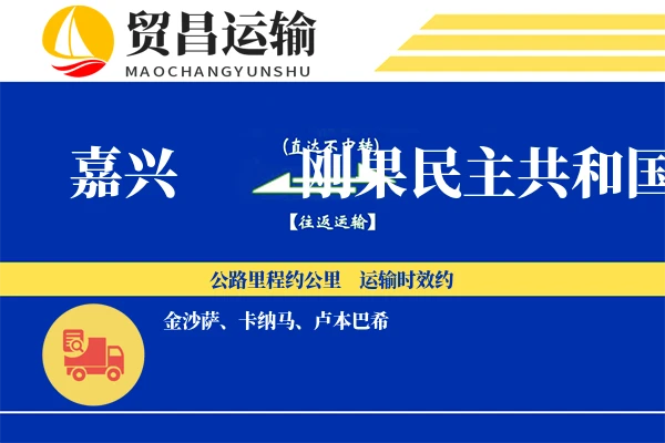 嘉兴到刚果民主共和国物流专线 | 空运海运双清包税 | 门到门国际物流服务